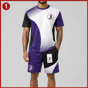 Men Summer <b>Set</b> Modern Fashion Two Piece Clothing <b>Set</b> Lightweight Comfortable Fabric For Casual Streetwear Vacation Fitness - Product Image 1