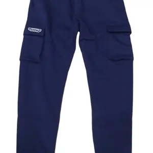 Pantalon de travail taille moyenne pour hommes, tissus en coton polaire confortables, anti-rides, caractéristiques durables, décoration en cristal, été - Product Image 1