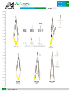 Portaagujas de Acero Inoxidable con Certificación ISO y CE A-1 VERITAS T/c Barraquer de 14 cm, Instrumento de Sutura |   Kit de sutura, instrumento médico - Product Image 6