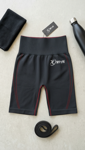 กางเกงขาสั้นเอวสูงสำหรับผู้หญิง ระบายอากาศได้ดี เหมาะสำหรับออกกำลังกาย ฟิตเนส ยกน้ำหนัก โยคะ ผ้าไนลอน/คอตตอน กระชับสัดส่วน - Product Image 6