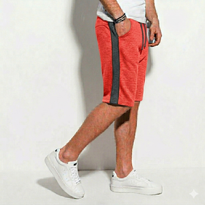 Shorts Bermuda gris pour homme, séchage rapide, poches latérales avant, fermeture à cordon, taille élastique, couleur unie, décontracté - Product Image 6