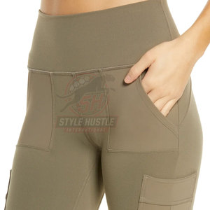 Leggings elásticos de cintura elástica para mujer, servicio OEM con MOQ bajo, leggings de yoga de alta calidad, ropa deportiva a precio económico. - Product Image 5