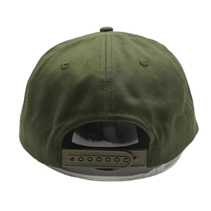 Casquette de baseball non structurée à 5 panneaux, style vintage, en coton vierge, avec fermeture snapback - Product Image 3