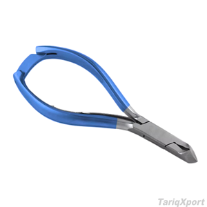 Best Price Durable Stainless Steel Half Gold Cuticle Nail Nipper Wide Jaw Opening Straight High-Grade Professional Manicure - Product Image 5