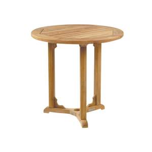 Mesa de Comedor Redonda de Madera de Teca Sólida de Primera Calidad para Exteriores, con Tablero de Listones y Base de Pedestal, Resistente a la Intemperie, Calidad de Exportación - Product Image 5