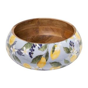 Saladiers en bois imprimés émaillés pour fêtes, mariages, restaurants et hôtels – Bols de service pour aliments secs - Product Image 2