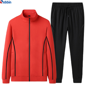 Customized Best selling Spring and Autumn Fashion Simple Leisure Loose Soft Comfortable Men's Long Sleeve Sports Hot Coat Set - Product Image 4