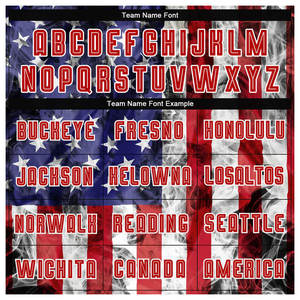 Uniforme de Fútbol Sublimado con la Bandera Americana Roja y Blanca, Estilo Moderno, Patriótico, Transpirable y Deportivo - Product Image 6