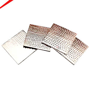 Ensemble de sous-verres en métal antique, forme ronde, design feuille, sous-verres pour table à manger, décoration de cuisine, tapis en métal avec support - Product Image 5