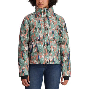 Men's Printed Camouflage Puffer Jacket With Zipper Stand Collar <b>Thick</b> <b>Winter</b> <b>Coat</b> Casual Style Regular Fit Waterproof Polyester - Product Image 4