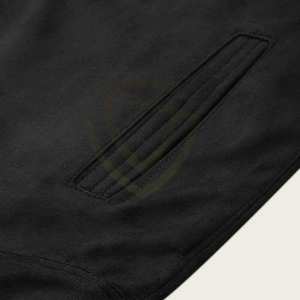 Veste en cuir pour homme avec logo personnalisé, en daim, en peau de cheval, longue, décontractée, fermeture éclair, veste en cuir d'hiver pour homme - Product Image 6