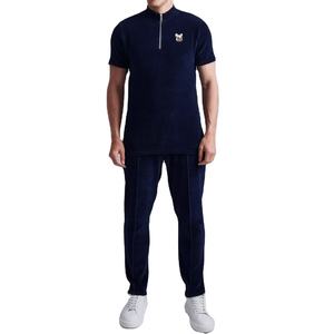 Survêtements en velours 2 pièces survêtements en velours pour hommes décontracté 2 pièces ensembles à manches longues survêtements en velours personnalisés pour garçons - Product Image 1