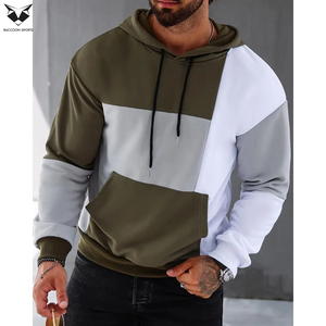 Sudadera con Capucha para Hombre, Estilo Casual, Color Sólido, Ligeramente Elástica, con Bolsillo Tipo Canguro y Cordón Ajustable - Product Image 5