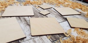 Posavasos de madera personalizados, cuadrados, en blanco, para tazas y bebidas - Product Image 5