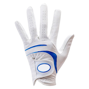 Guantes de Golf Ikhlas Sports para Hombre, de Piel de Oveja 99.9% Genuina, Blancos, Transpirables, Ligeros, Antideslizantes, con Agarre Personalizado - Product Image 6