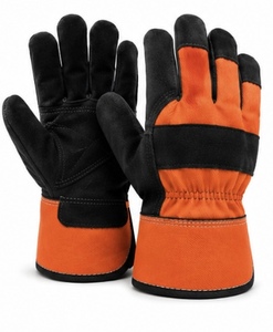 MUBASHAR PRO GRIP International Leather Anti-Slip Heat Resistant Durable Breathable Reinforced Cuff Customizable <b>Gloves</b> - Product Image 3