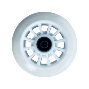 Roues de patins lumineuses personnalisées 100*24mm en PU LED colorées, durables, respirantes, imperméables, silencieuses, certifiées ISO9001 pour adultes - Product Image 2