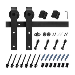 Kit Ferramenta per Porta Scorrevole Stile Barn da 3 Metri, Sistema a Binario, Capacità di Carico 150 kg, Compatibile con Larghezza Massima 152 cm, Spessore 3,8 cm - 4,1 cm - Product Image 1