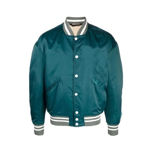 Chaqueta Bomber Personalizada con Nombre y Número del Equipo, Chaqueta de Béisbol de Satén con Diseño de Collage, Chaqueta Delgada para Hombre con Cuello Alto y Logotipo Frontal Transpirable - Product Image 1