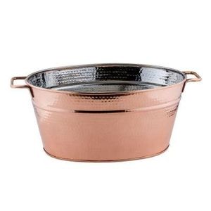 Elegant Handmade Pure Copper <b>Ice</b> <b>Bucket</b> with Hammered Texture for Luxury Hotel Bar and Wedding <b>Table</b> Decoration - Product Image 1