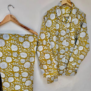 Ensemble de pyjama coordonné Naaz Textile pour femme, motif tigre, imprimé numérique, décontracté, pour l'été, vêtements de détente, doux, respirant, manches longues - Product Image 1