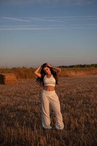 Top Corto de Algodón con Estampado de Bloques Moon Top, Diseño Flor de la Vida, Tela Suave y Transpirable para Uso Diario y Estilo Veraniego - Product Image 2