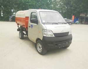 Piccolo camion della spazzatura a benzina Duy 3 m3 con braccio a gancio 3ton veicolo per la raccolta dei rifiuti domestici in acciaio inox furgone vendita - Product Image 2