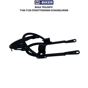 M-Biker T100-T120 Portaequipajes Trasero de Doble Tubo para Motocicleta, Alforjas Laterales, Material 22, Autopropulsado, 12 Meses de Garantía - Product Image 4