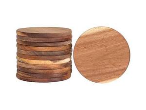 Sous-verre en bois écologique de haute qualité, durable, personnalisable, pour la protection des boissons dans les restaurants et hôtels, bleu - Product Image 4