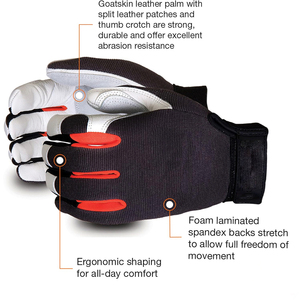 Wholesale Prices Leather Mechanic <b>Gloves</b> Custom Design Cold & Heat Resistant Anti-Slip Durable Factory Direct Sale - Product Image 6