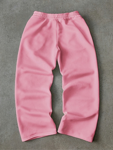 Pantalones de chándal para hombre con diseño de logotipo personalizado, corte holgado, estilo flare, rectos, con rayas, de pierna ancha - Product Image 4