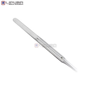 Pinces de micro-ligature 6 pouces (15 cm) Instruments chirurgicaux ophtalmiques de 8 mm de diamètre, pointes droites de 0,3 mm avec plateforme de ligature - Product Image 5
