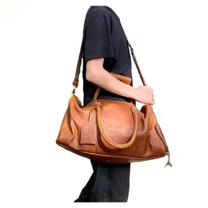 Sac de voyage en cuir véritable Weekender 20-36L, imperméable, multifonctionnel, unisexe, pour activités de plein air - Product Image 3