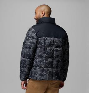 Chaqueta acolchada con estampado de camuflaje de primera calidad para hombre, para uso en invierno, con cierre de cremallera a prueba de viento y bolsillos laterales, abrigo para hombre - Product Image 3