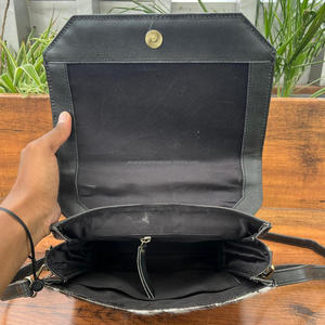 Nouveauté personnalisée, sac à main en cuir de vachette véritable à motif à carreaux pour femmes, sac de rangement de luxe fait main - Product Image 6