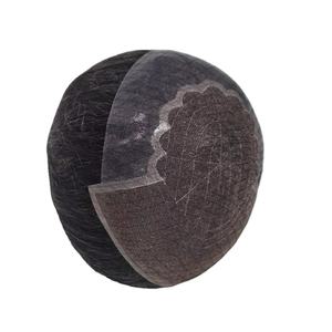 Peluca de Cabello Remy Indio con Frente de Encaje, Modelo Q6, THB 2025, con Flequillo, Base sin Pegamento, Color Rubio, Densidad 130%-250%, Nudos Decolorados - Product Image 4