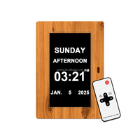2025 nouvelle horloge de bureau de prévisions météo WiFi moderne pour la démence avec écran tactile et options de contrôle d'application mobile
