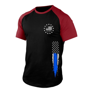 Trending Black Digital Flag Graphic Print T <b>Shirt</b> Crew Neck Short Sleeve Wholesale Bulk Order <b>Shirts</b> - Product Image 5