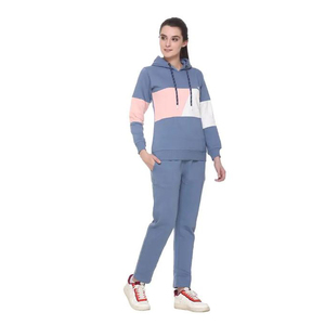 Nuevo Conjunto Deportivo Elegante para Mujer, Invierno, 100% Algodón, Terciopelo, Top Corto, Sudadera con Capucha y Pantalones Deportivos, 2 Piezas, 2026 - Product Image 1