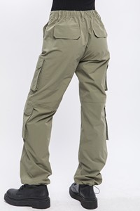 Men's Custom Design Canvas <b>Cargo</b> <b>Pants</b> <b>Elastic</b> <b>Waist</b> Multiple Pockets Casual Straight Fit Breathable Midweight Autumn Wear <b>Cargo</b> - Product Image 3
