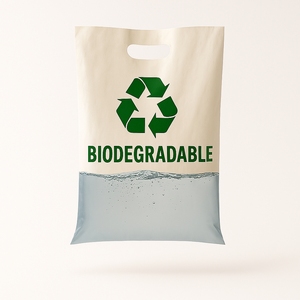 Plant-Based Cornstarch PLA PBAT <b>Biodegradable</b> Shopping Bags | Compostable Eco-Friendly Disposable Carry Bags for Grocery Retail - Product Image 6