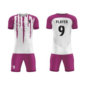 Conjunto de Camiseta de Fútbol Sublimada Personalizada OEM de Alta Calidad para Hombre, Cuello en V, Manga Corta, Absorbe la Humedad, Ajuste Atlético, para Todas las Temporadas - Product Image 5