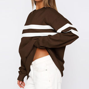 Sweat-shirt pour femme personnalisé avec logo, style streetwear, prix de gros, sweat-shirts surdimensionnés imprimés sur mesure pour femmes - Product Image 5