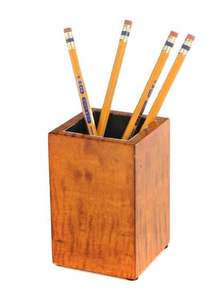 Support à crayons carré en bois, écologique, créatif, personnalisable et de haute qualité pour la décoration de bureau - Product Image 6