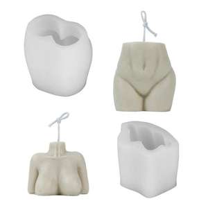 Molde de Silicona para Velas de Aromaterapia, Jabón Hecho a Mano y Velas con Forma de Medio Cuerpo - Product Image 2