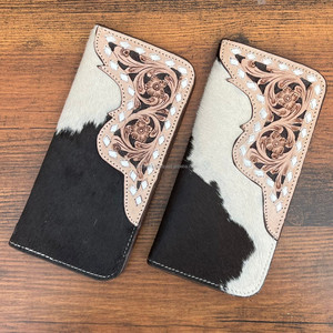 กระเป๋าสตางค์พับสองใบยาวสำหรับผู้ชายทำจากหนังเครื่องมือแบบบางดีไซน์พรีเมียม2025 - Product Image 2