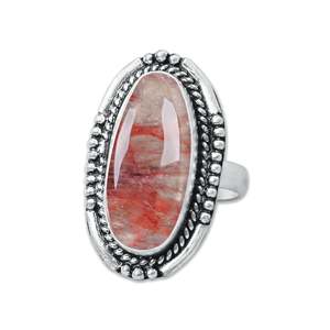 Strawberry <b>Quartz</b> Gemstone Sterling Silver Handmade <b>Ring</b> Pink Strawberry <b>Quartz</b> <b>Ring</b> Minimalist Promise <b>Ring</b> for Gift - Product Image 2
