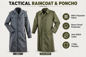 Ponchos imperméables vintage en polyester/rayonne à col en V pour uniformes de sécurité, avec capuche, conformes ISO, vente en gros - Product Image 3