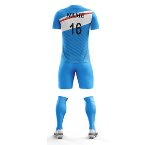 Tenue de basketball personnalisée couleur unie, service OEM, tailles enfant et junior, uniforme d'équipe de football en polyester/spandex compressif - Product Image 2