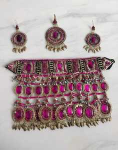 Afghan Kuchi Handmade Jewellery <b>Set</b> in Different Grades and Prices New Design Afghani Jewellery <b>Sets</b> for Wedding - Product Image 2